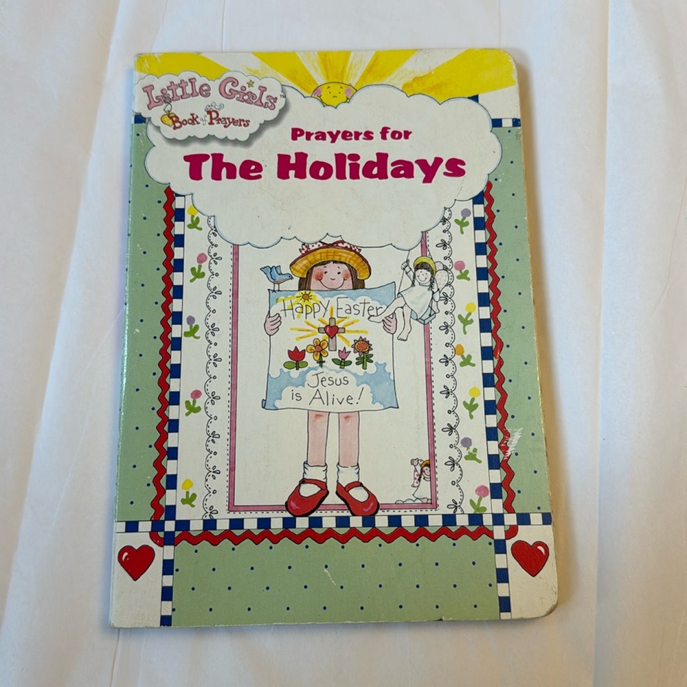 ⛱️2/$5⛱️ Littlee Girls Prayers for the Holidays , board book ink on b…